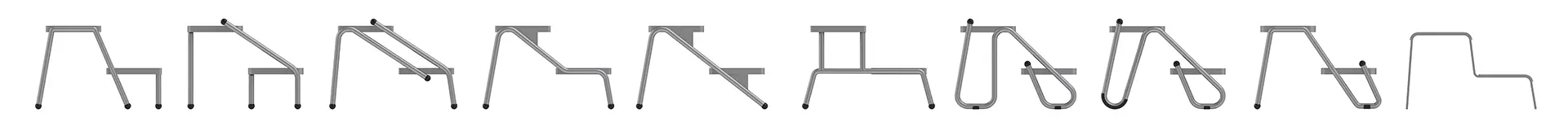 Designskizzen von Doppeltritt