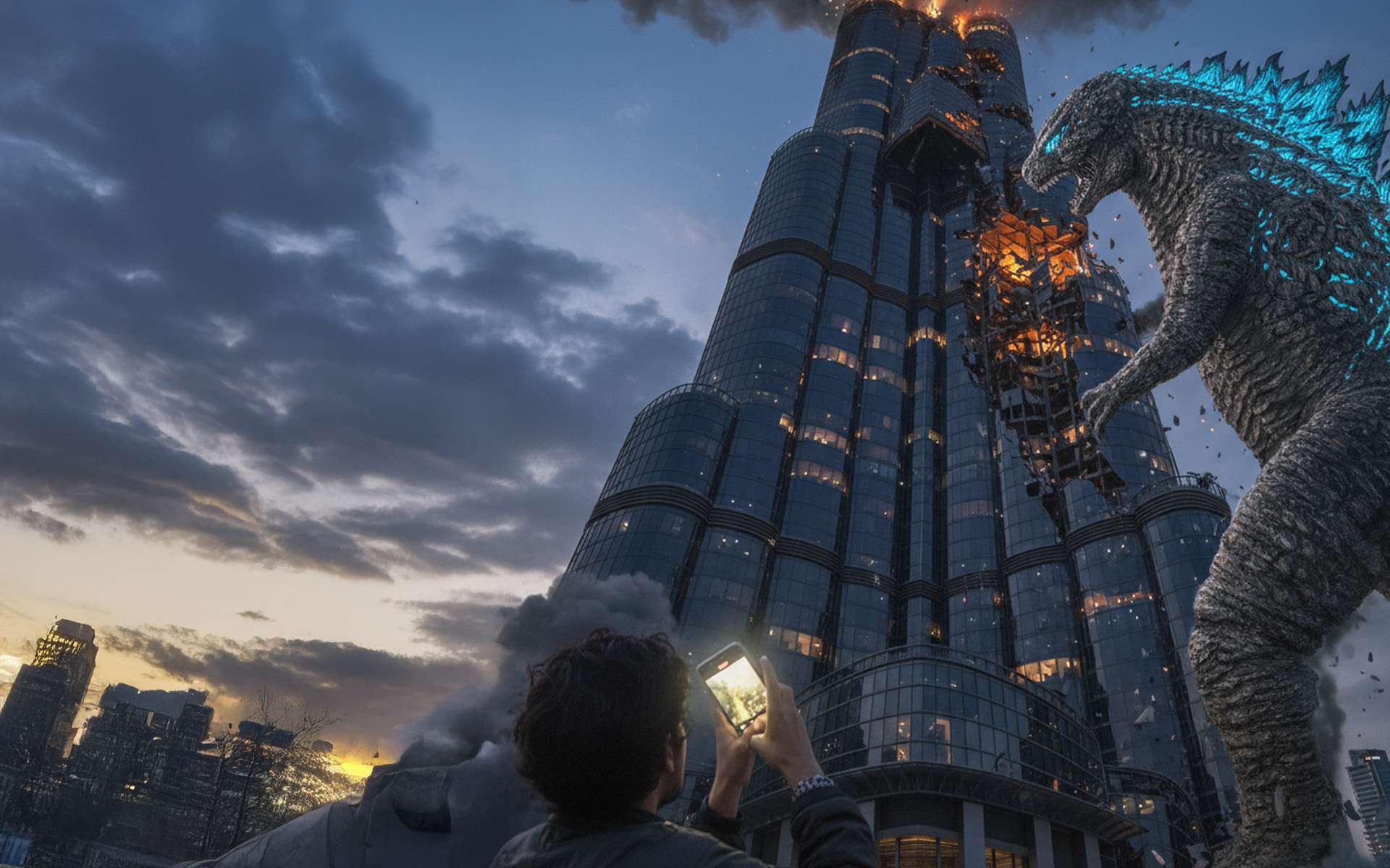 3-Fluchtpunkt-Perspektive, Kugelschreiber Zeichnung Architektur Gebäude