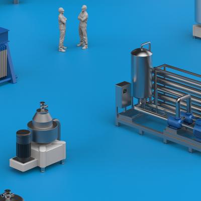 Anlagenrendering Maschinenpark Detail