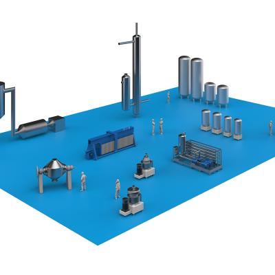 Anlagenrendering Maschinenpark Downstreaming