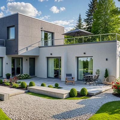 Architektur Rendering Einfamilienhaus 02