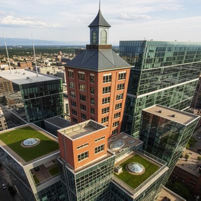 Architekturvisualisierung Hochhaus Wolkenkratzer